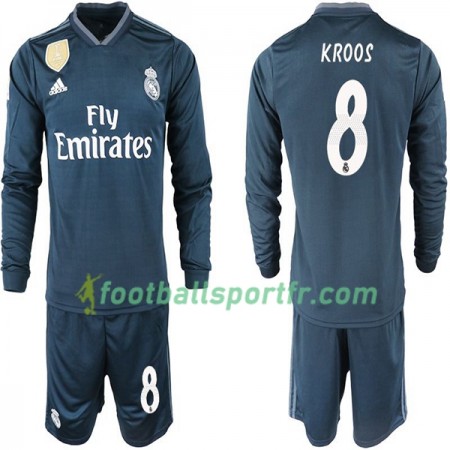 Tenue Real Madrid KROOS 8 Enfant Extérieur 2018-2019 Maillot de Foot ML